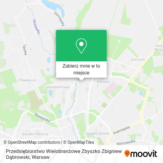 Mapa Przedsiębiorstwo Wielobranżowe Zbyszko Zbigniew Dąbrowski