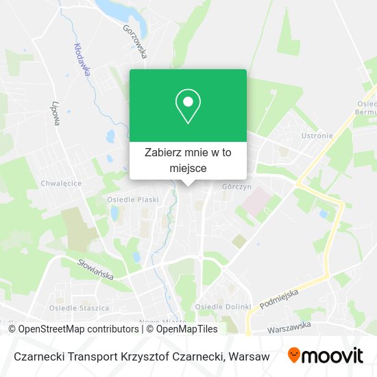 Mapa Czarnecki Transport Krzysztof Czarnecki