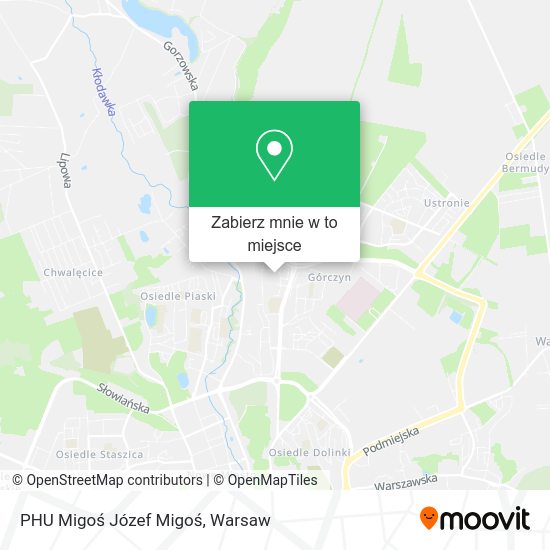 Mapa PHU Migoś Józef Migoś