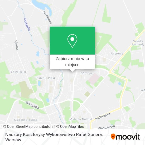 Mapa Nadzory Kosztorysy Wykonawstwo Rafał Gonera