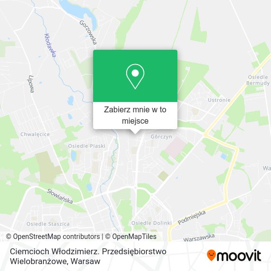 Mapa Ciemcioch Włodzimierz. Przedsiębiorstwo Wielobranżowe