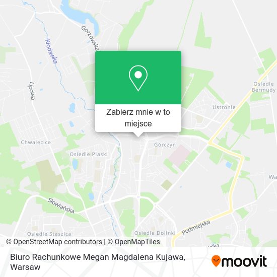 Mapa Biuro Rachunkowe Megan Magdalena Kujawa