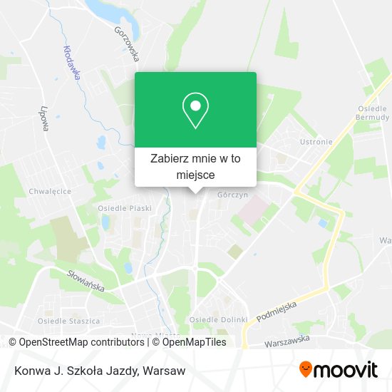 Mapa Konwa J. Szkoła Jazdy