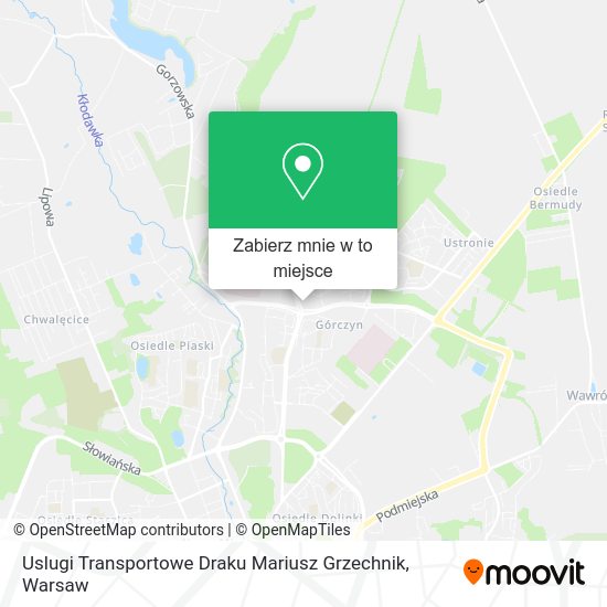 Mapa Uslugi Transportowe Draku Mariusz Grzechnik