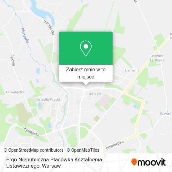 Mapa Ergo Niepubliczna Placówka Kształcenia Ustawicznego