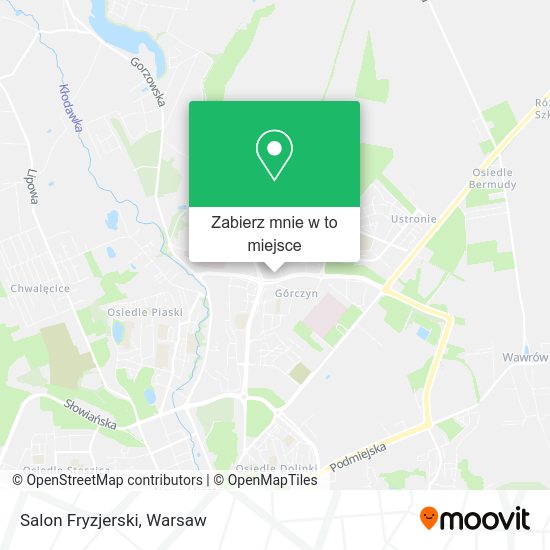 Mapa Salon Fryzjerski