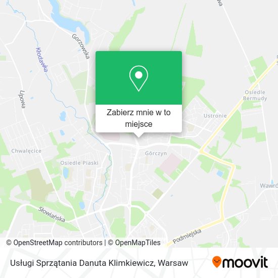 Mapa Usługi Sprzątania Danuta Klimkiewicz