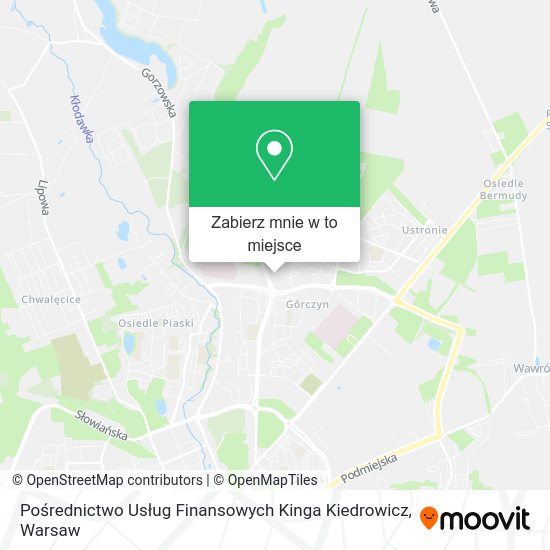 Mapa Pośrednictwo Usług Finansowych Kinga Kiedrowicz