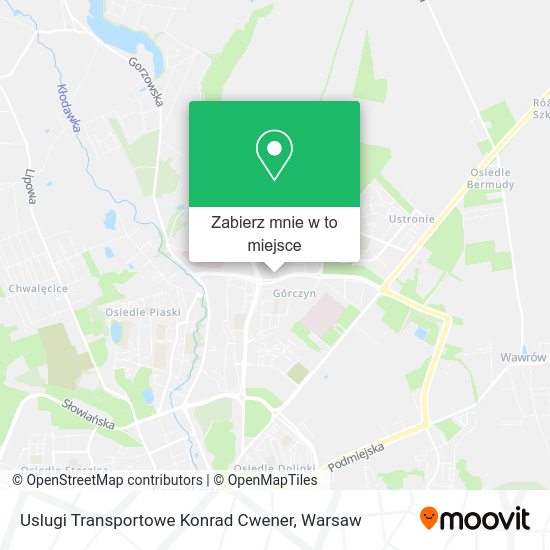 Mapa Uslugi Transportowe Konrad Cwener