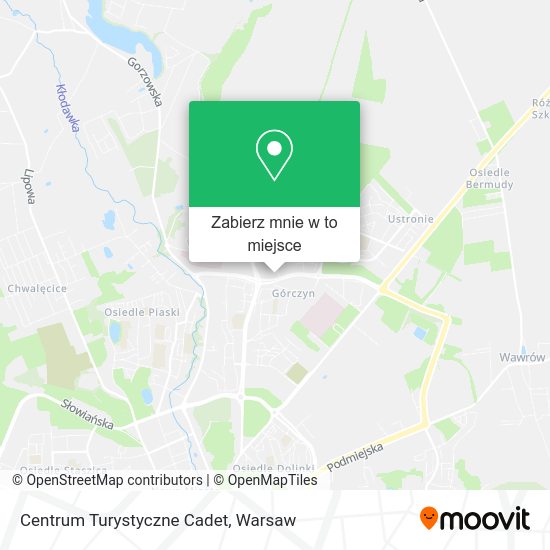 Mapa Centrum Turystyczne Cadet