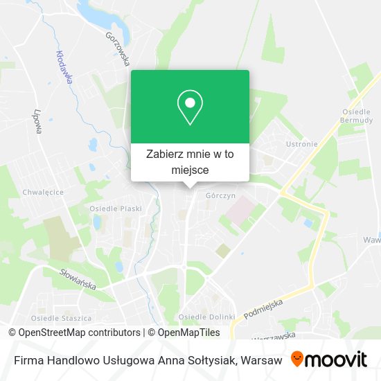 Mapa Firma Handlowo Usługowa Anna Sołtysiak