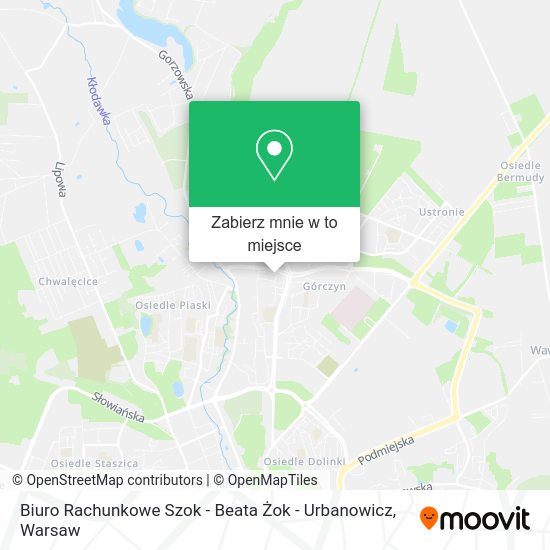 Mapa Biuro Rachunkowe Szok - Beata Żok - Urbanowicz