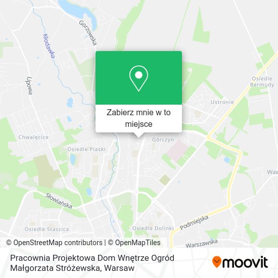 Mapa Pracownia Projektowa Dom Wnętrze Ogród Małgorzata Stróżewska