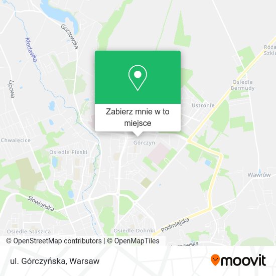 Mapa ul. Górczyńska