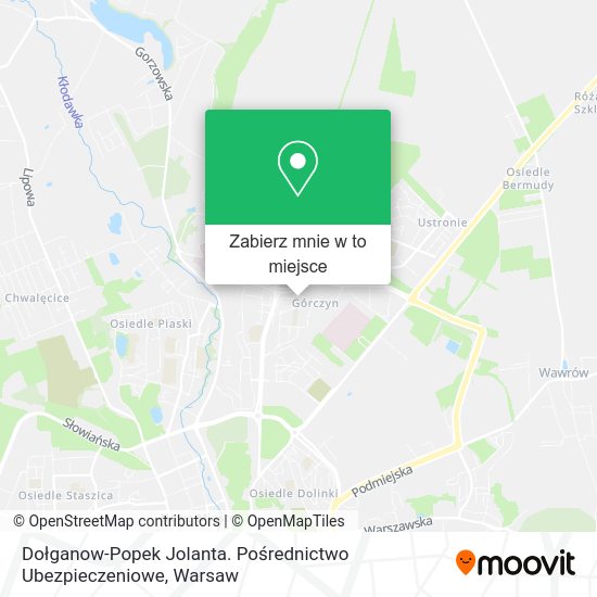 Mapa Dołganow-Popek Jolanta. Pośrednictwo Ubezpieczeniowe