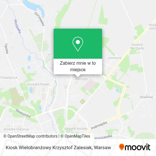 Mapa Kiosk Wielobranżowy Krzysztof Zalesiak