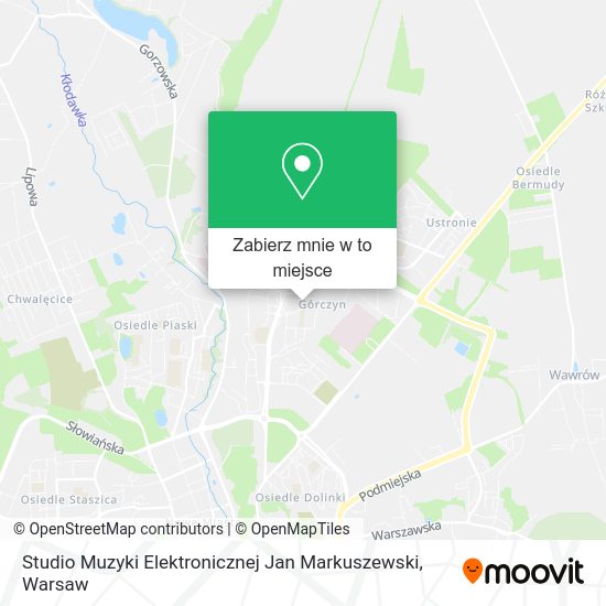 Mapa Studio Muzyki Elektronicznej Jan Markuszewski