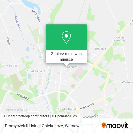 Mapa Promyczek II Uslugi Opiekuncze