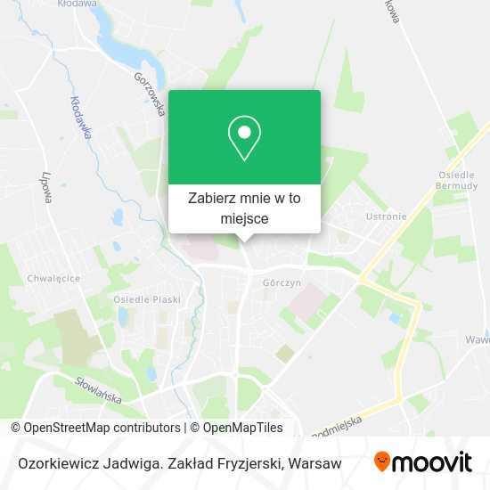 Mapa Ozorkiewicz Jadwiga. Zakład Fryzjerski