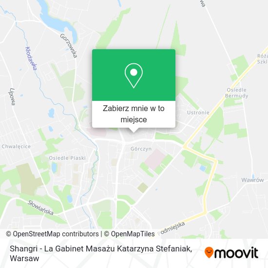 Mapa Shangri - La Gabinet Masażu Katarzyna Stefaniak