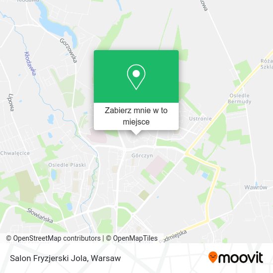 Mapa Salon Fryzjerski Jola