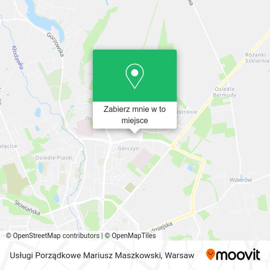 Mapa Usługi Porządkowe Mariusz Maszkowski