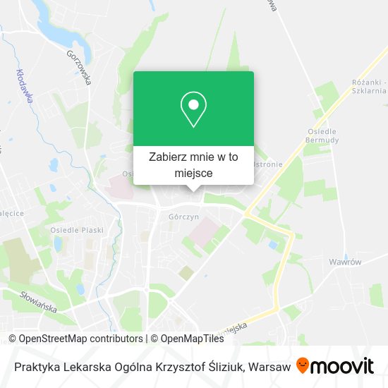 Mapa Praktyka Lekarska Ogólna Krzysztof Śliziuk