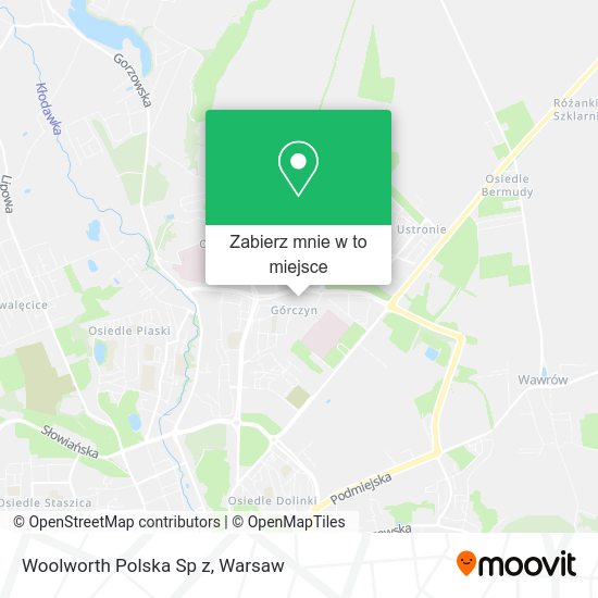 Mapa Woolworth Polska Sp z