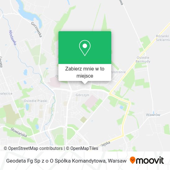 Mapa Geodeta Fg Sp z o O Spółka Komandytowa