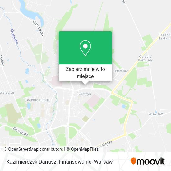 Mapa Kazimierczyk Dariusz. Finansowanie