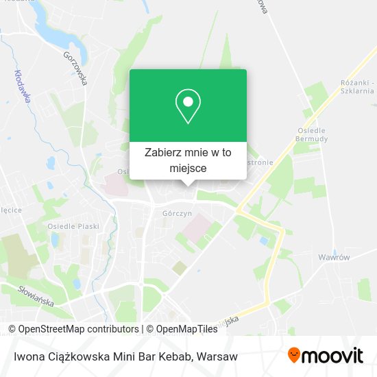 Mapa Iwona Ciążkowska Mini Bar Kebab