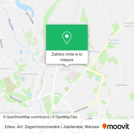 Mapa Edwa. Art. Zegarmistrzowskie i Jubilerskie