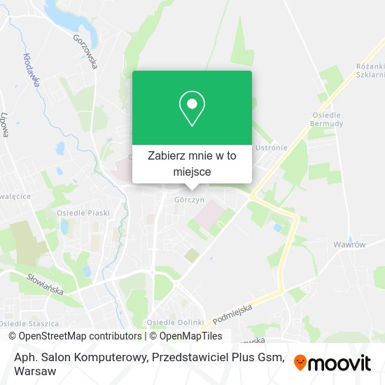 Mapa Aph. Salon Komputerowy, Przedstawiciel Plus Gsm