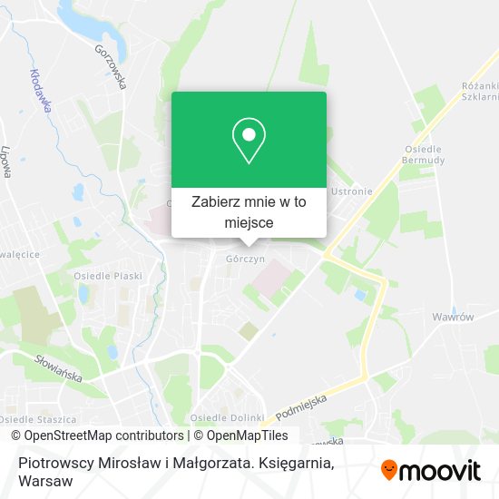 Mapa Piotrowscy Mirosław i Małgorzata. Księgarnia