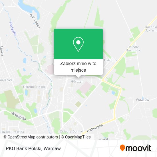 Mapa PKO Bank Polski