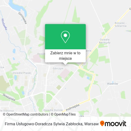 Mapa Firma Usługowo-Doradcza Sylwia Zabłocka