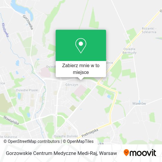 Mapa Gorzowskie Centrum Medyczne Medi-Raj