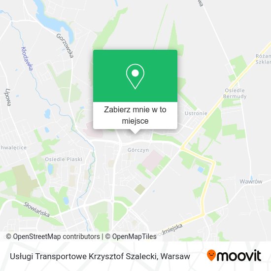 Mapa Usługi Transportowe Krzysztof Szalecki