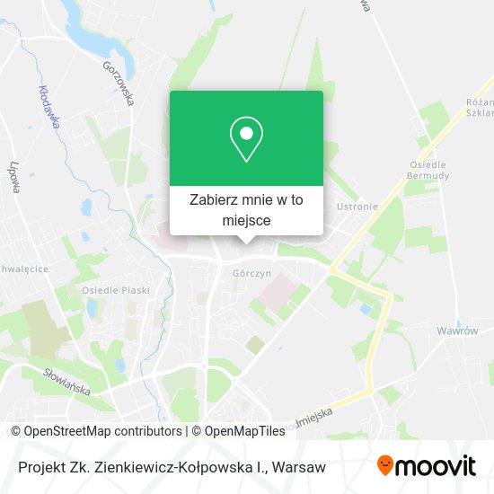 Mapa Projekt Zk. Zienkiewicz-Kołpowska I.