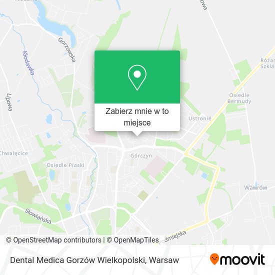 Mapa Dental Medica Gorzów Wielkopolski