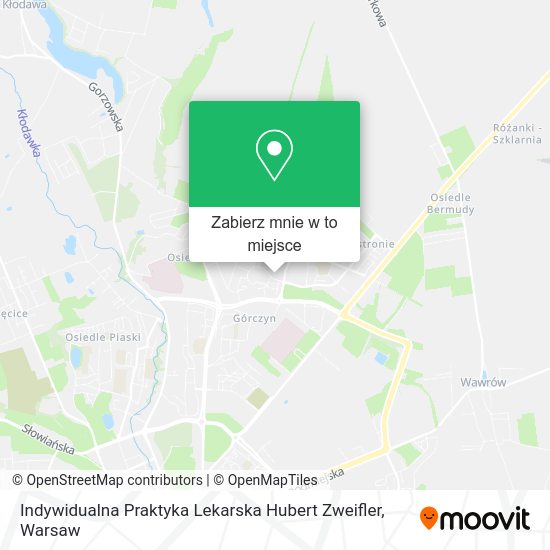 Mapa Indywidualna Praktyka Lekarska Hubert Zweifler