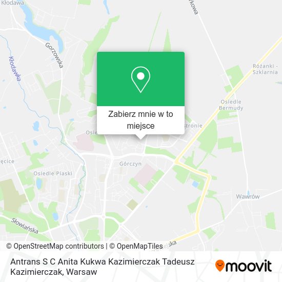 Mapa Antrans S C Anita Kukwa Kazimierczak Tadeusz Kazimierczak