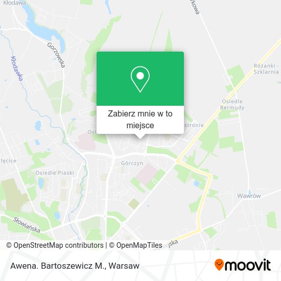 Mapa Awena. Bartoszewicz M.