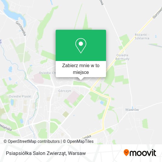 Mapa Psiapsiółka Salon Zwierząt