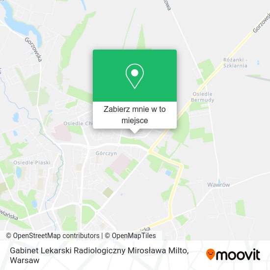 Mapa Gabinet Lekarski Radiologiczny Mirosława Milto