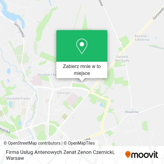 Mapa Firma Usług Antenowych Zenat Zenon Czernicki