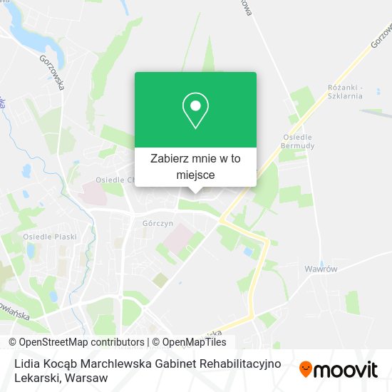 Mapa Lidia Kocąb Marchlewska Gabinet Rehabilitacyjno Lekarski