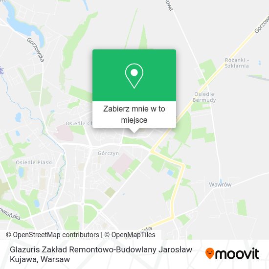 Mapa Glazuris Zakład Remontowo-Budowlany Jarosław Kujawa