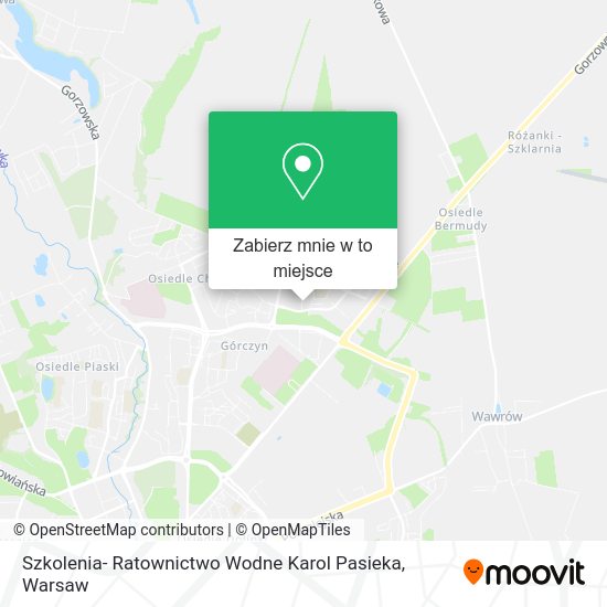 Mapa Szkolenia- Ratownictwo Wodne Karol Pasieka