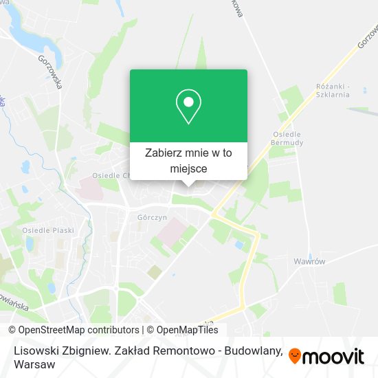 Mapa Lisowski Zbigniew. Zakład Remontowo - Budowlany